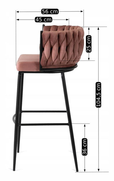 Barska stolica Frenar 1 (ružičasta) 