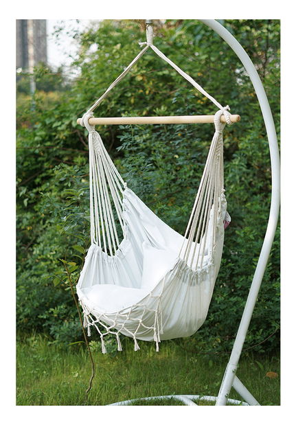 Závesné hojdacie kreslo Orilana (smotanová) *výpredaj