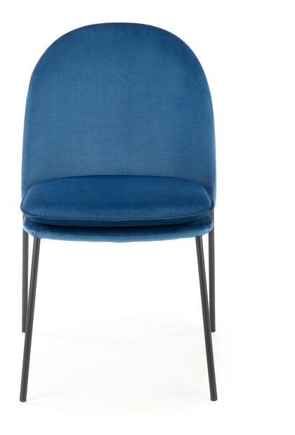 Scaun de sufragerie Kemis (albastru + negru)