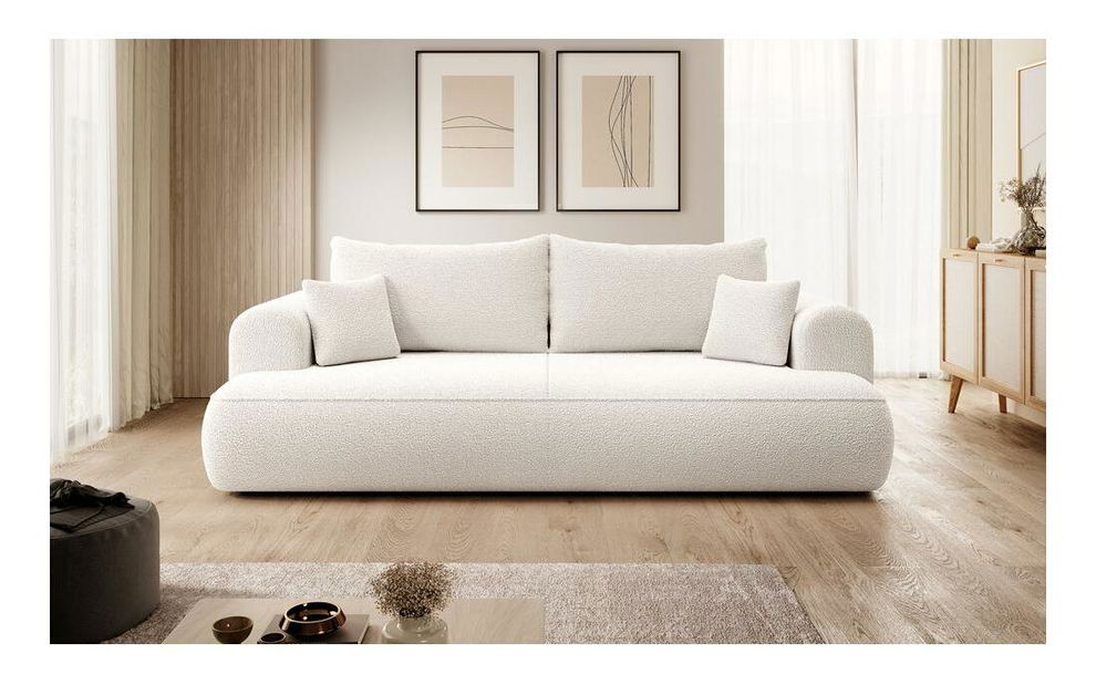 Pohovka trojsedačka Olivo S (krémová + čierna)