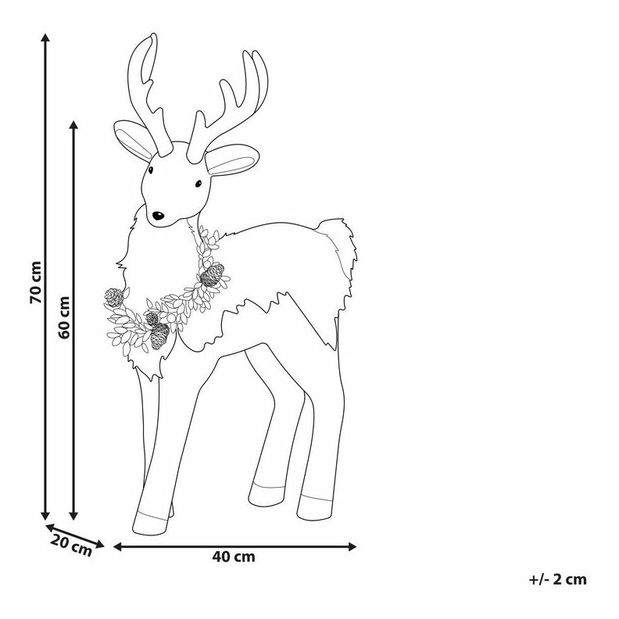 Figurină decorativă 70 cm Tabassum (maro) 