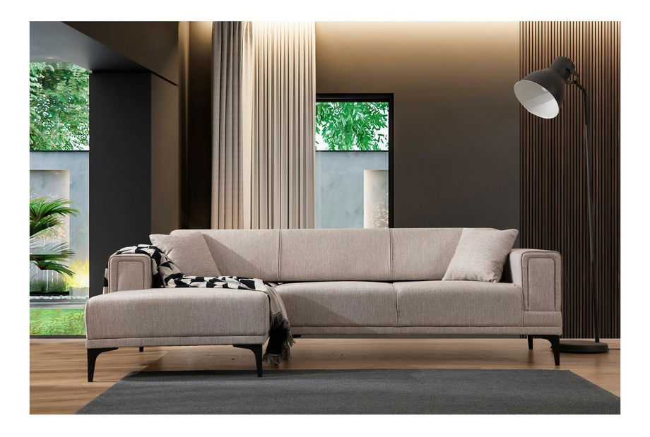 Colțar Horazotta (S) (maro deschis + negru)