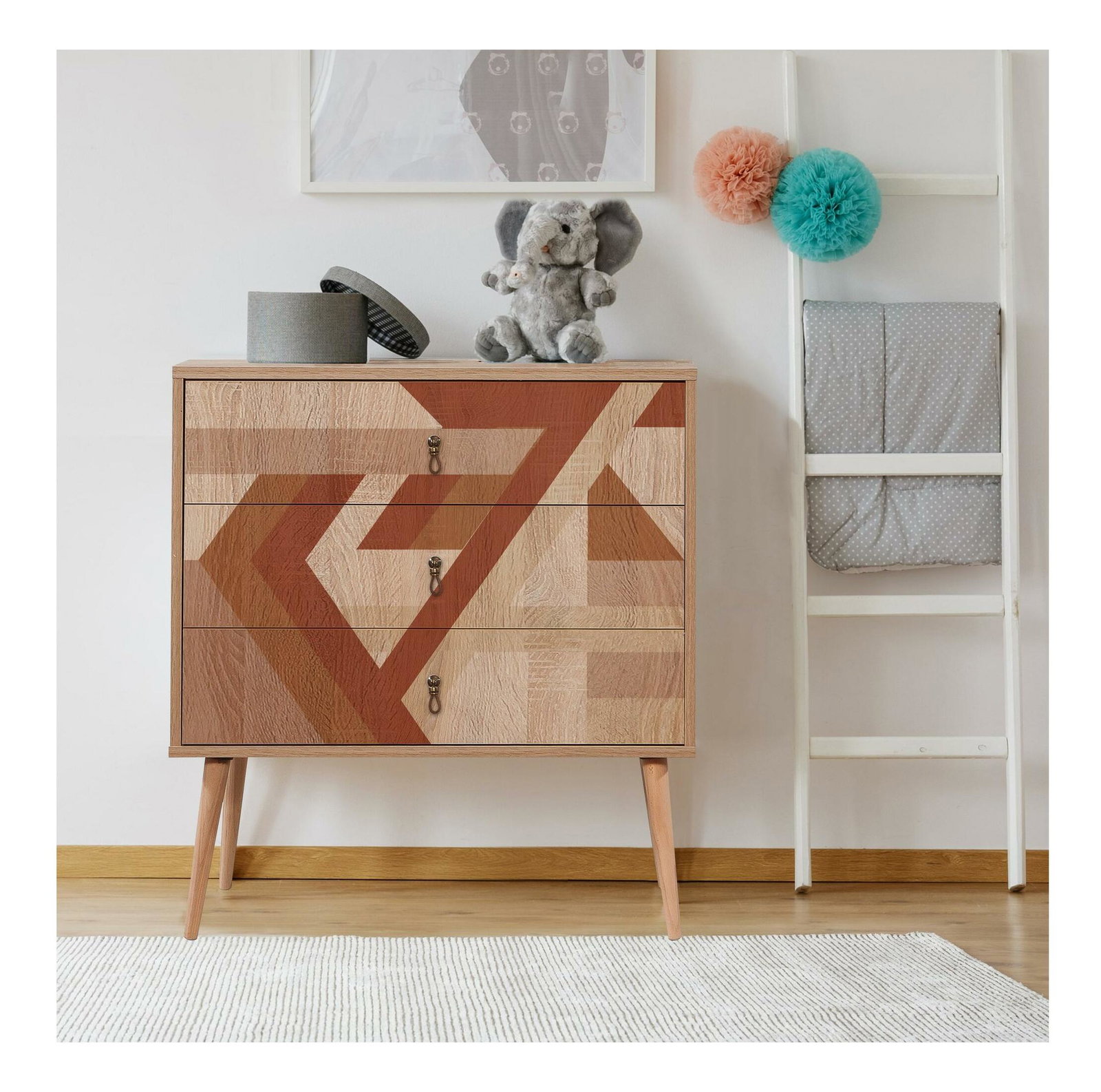 Komód Cettelona F (sokszínű)