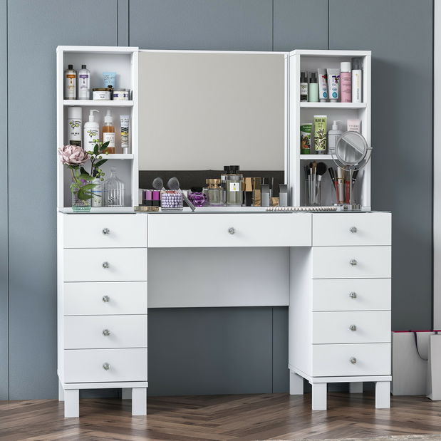 Toaletný stolík Beja (biela)