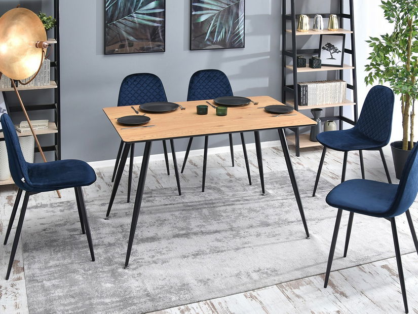 Étkezőasztal Oona (tölgy + fekete)