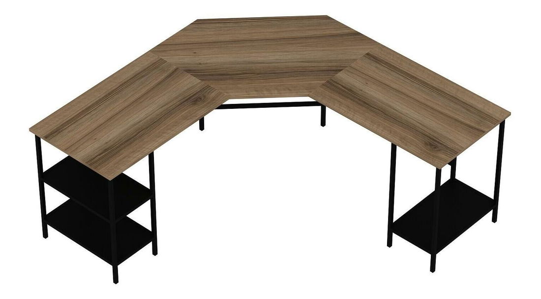 PC stolić Powerfull (crna + dore)