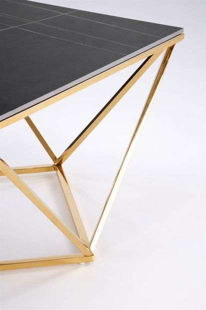 Stolić za kavu Feliciana (crni mramor + zlatna)