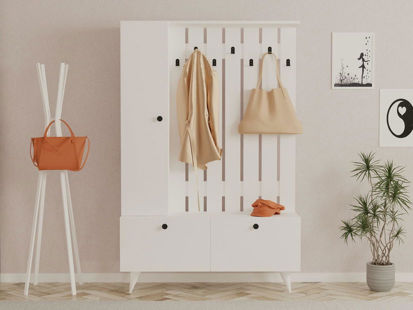 Set za predsoblje Ladonne (bijela)