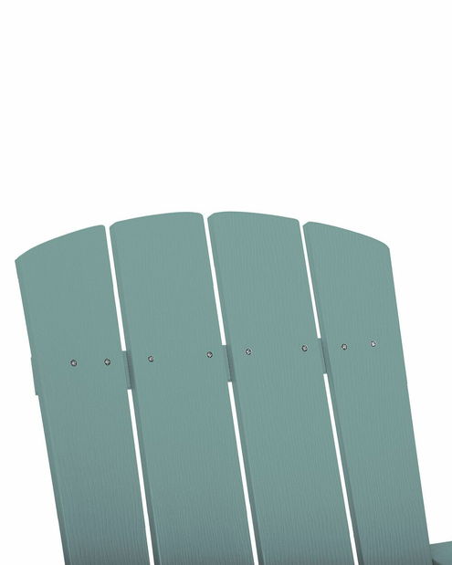 Záhradná stolička s podnožkou Adack (tyrkysová)