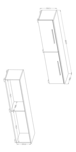 TV stolík Alyce Typ 41 (biela vysoký lesk)