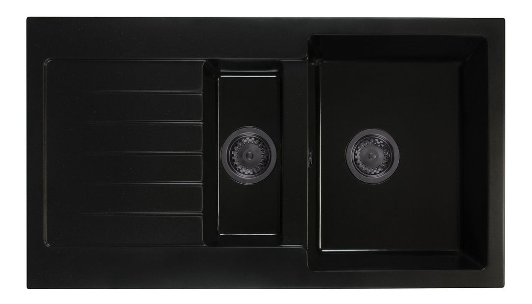 Kuhinjski sudoper Altava (crna) (bez otvora za bateriju) (L)