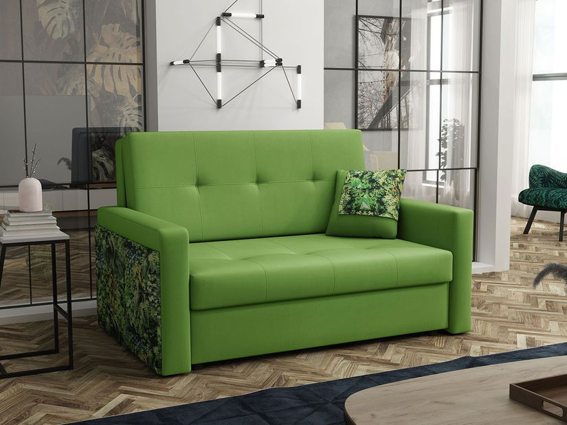 Fotelja Clovea mel II (limeta + zelena)