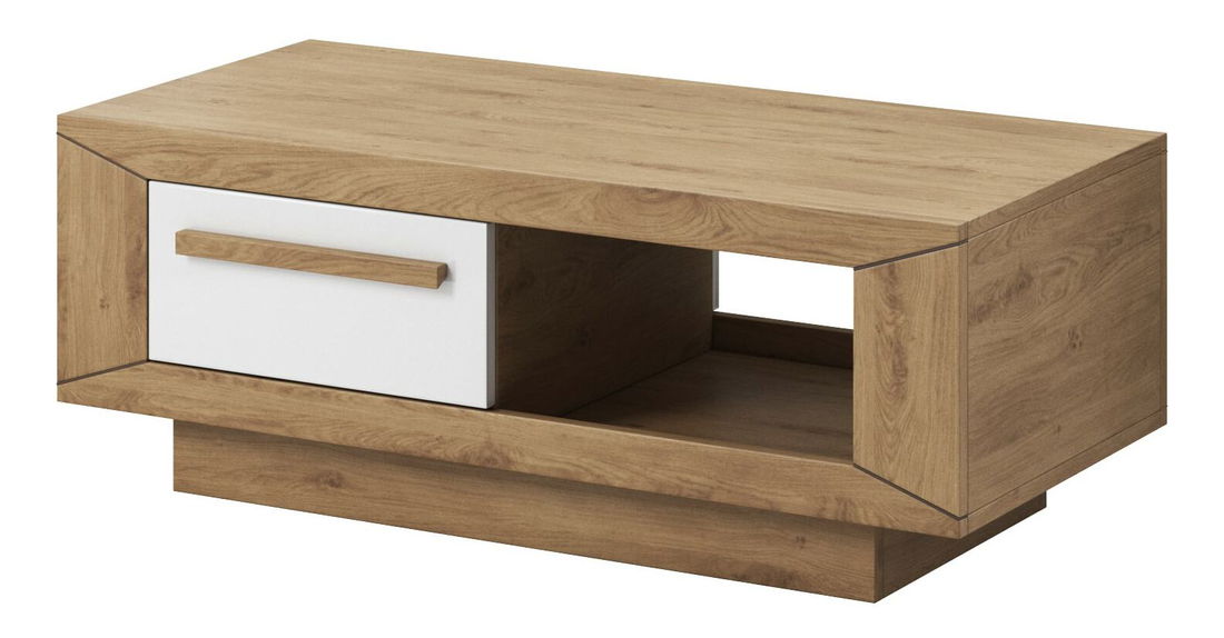 Konferenčný stolík Laurie Typ 99 (dub Beaufort + biely lesk) *výpredaj