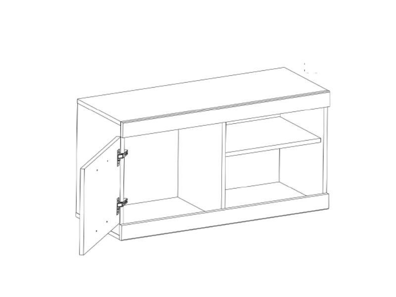 Komoda ORIT (dub san remo)