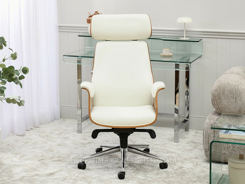 Fotoliu de birou Lendirnard (crem)