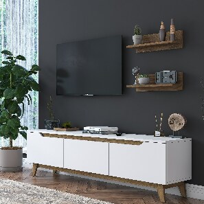 Mobilier living Martha 1053 (Alb + Nuc)