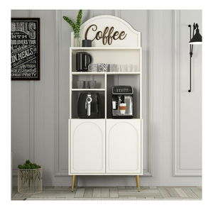 Kuhinjska vitrina Lyantela 80 (krem + zlatna)