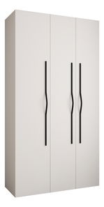 Ruhásszekrény 130 cm Carmela 50-2 (fehér + fekete)
