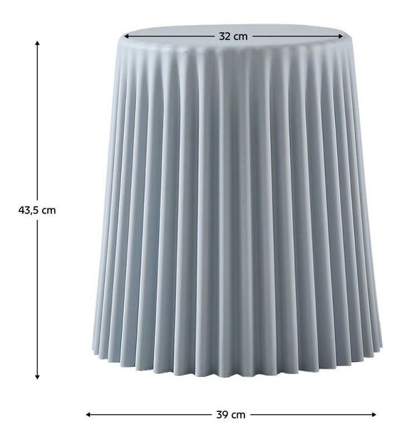 Taburetka Amarilys (svetlosivá)