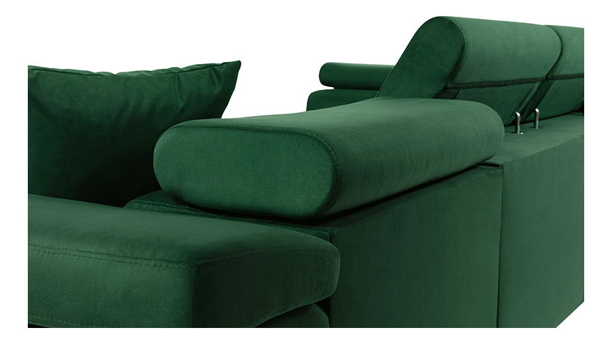 Colțar în formă de U Terazuro Bis (Gri deschis) (cu sp. depozitare) (D)