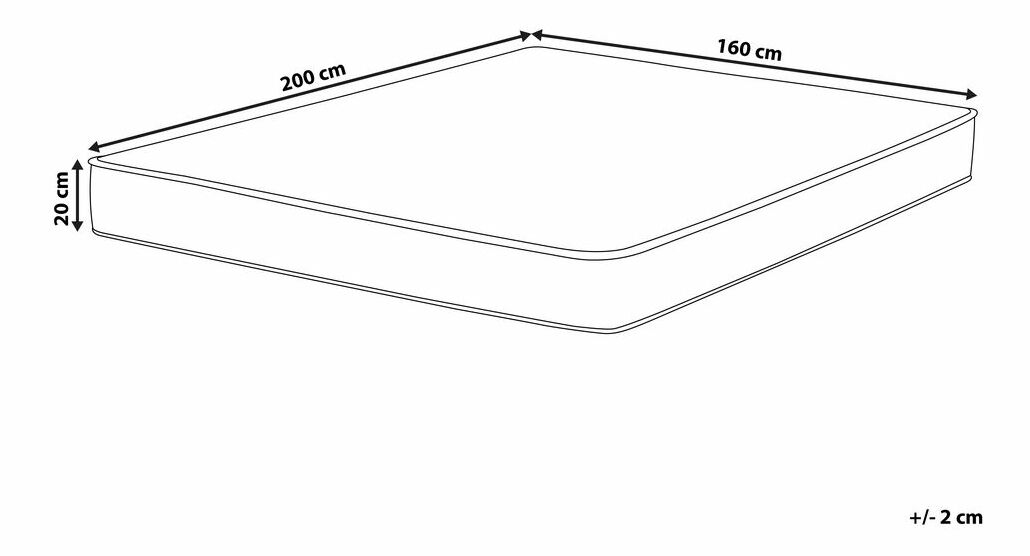 Poťah na matrac 200 x 160 cm Piur (biela)
