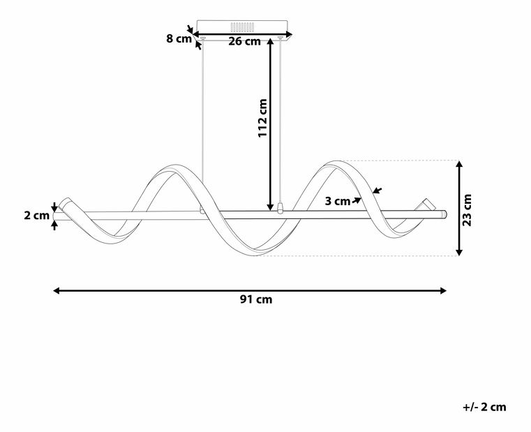 Lámpa Wiluna (fekete)