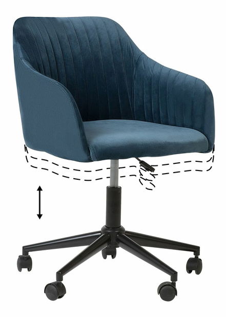 Kancelárske kreslo Vien (modrá)