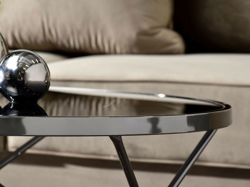 Măsuță de cafea Armin Xl (marmură neagră + negru)