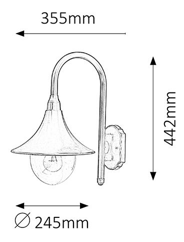 Iluminat pentru exterior Konstanz 8245 (negru)