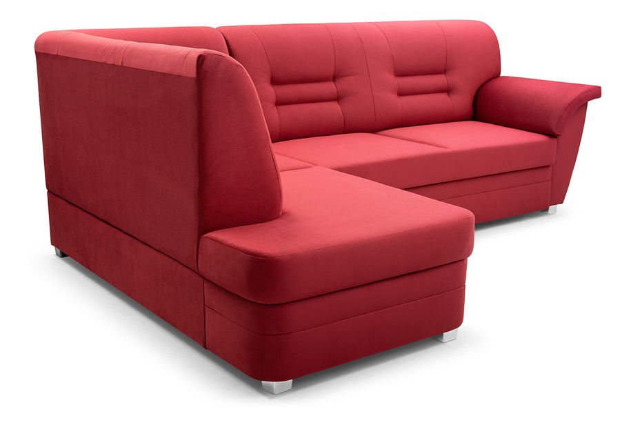 Rohová sedačka Janeen (tmavočervená) (P)