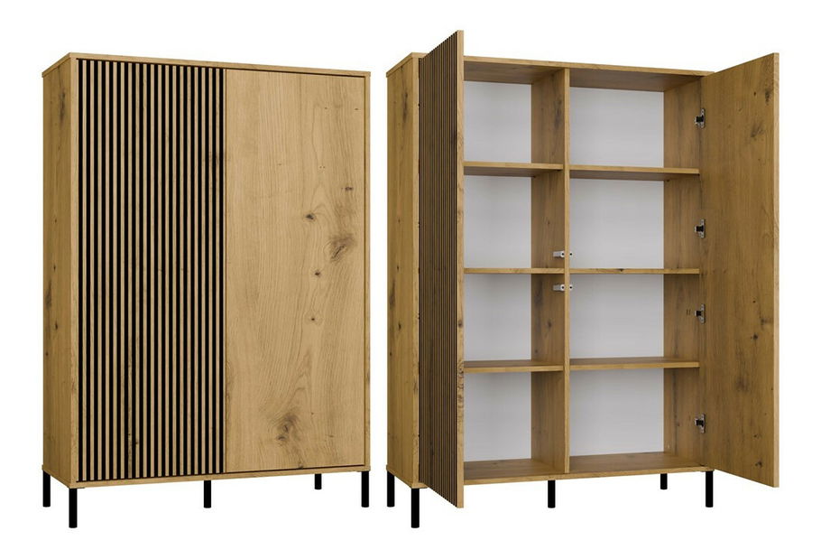 Dulap Kamarussa Slim 3 (stejar artisan)