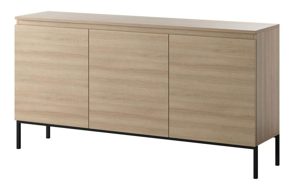 Dulap Bennasi B3 (stejar linberg + negru)