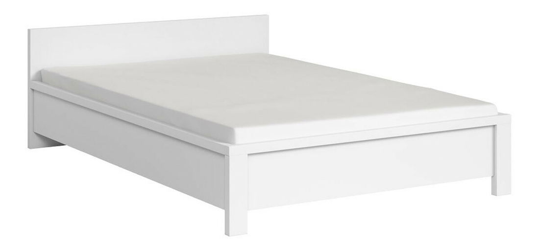 Pat matrimonial 140 cm Kaspian LOZ/140 (alb)
