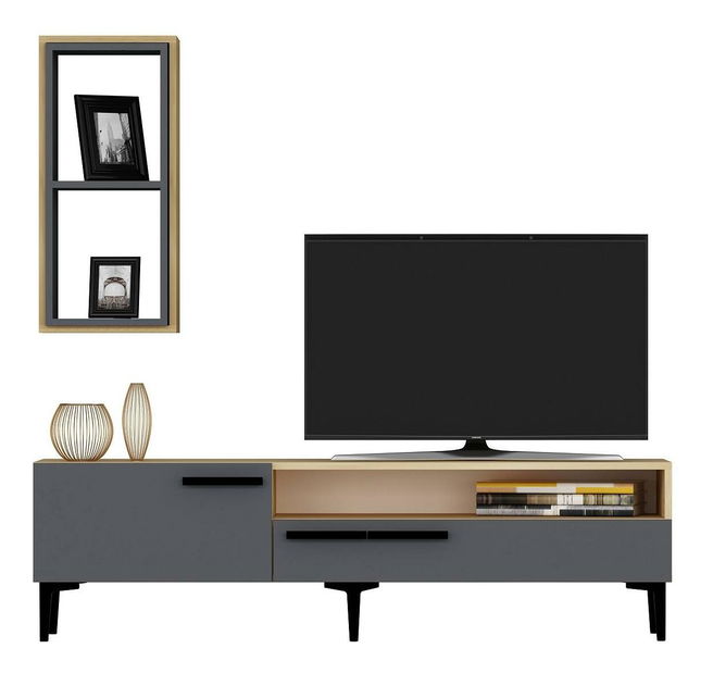 Obývacia stena Sepada 2 (dub + antracit) 