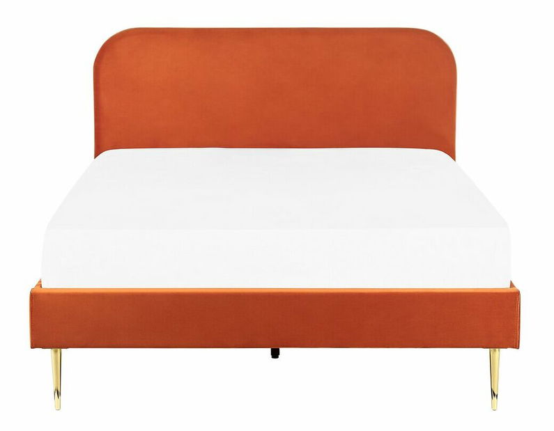 Manželská posteľ 140 cm Faris (oranžová) (s roštom)
