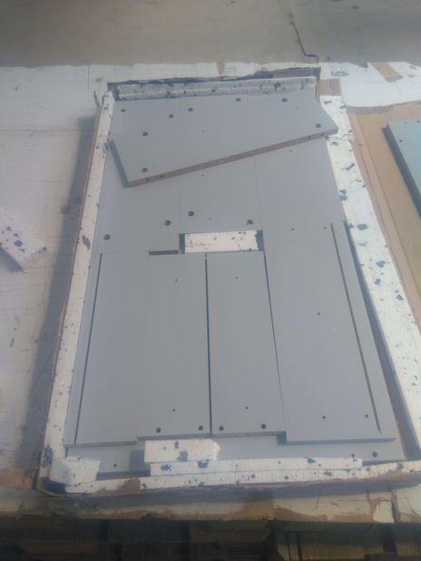 Măsuță cafea Tezarta 1SZ (gri deschis + negru) *resigilat