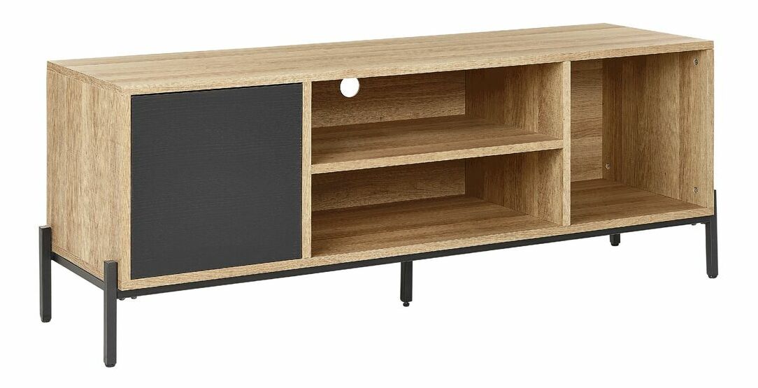 TV stolík/skrinka Moiza (svetlé drevo)