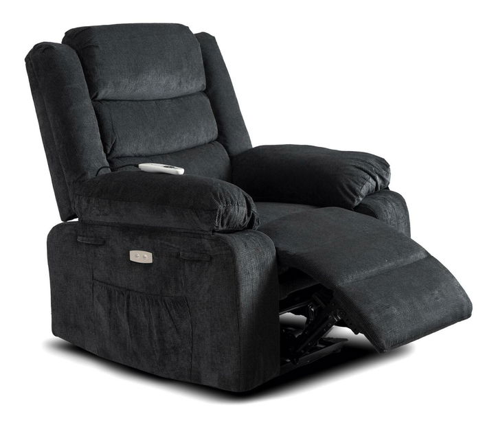 Masszázsfotel Jornaleros (fekete szövet) 