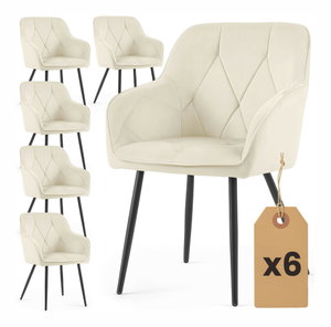 Set blagovaonskih stolica (6 kom.) Damanto (krem)