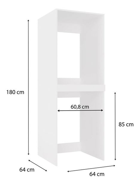 Skrinka na dve práčky Perdieron 1 (biela)