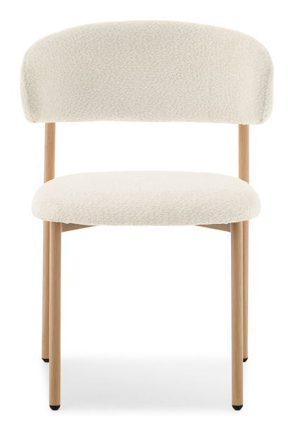 Jedálenská stolička Iraquies (krémová + dub)