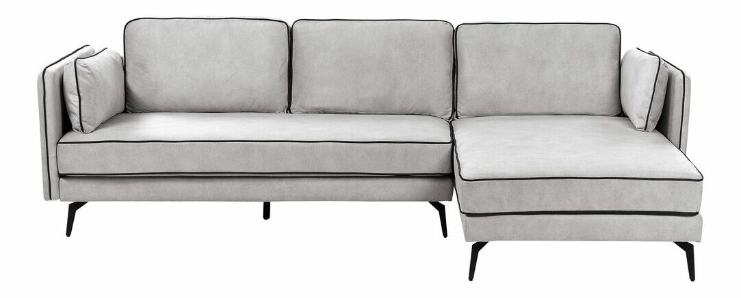 Rohová sedacia súprava Askel (sivá) (L)