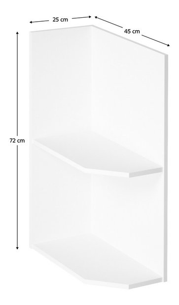 Dolný kuchynský regál D25PZ Aurellia (biela) (L)
