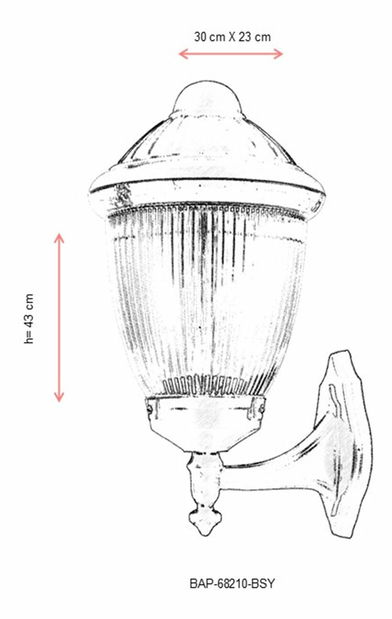 Vanjska zidna svjetiljka- Beyonce (crna)