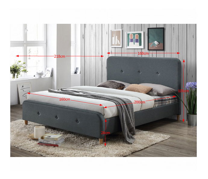 Franciaágy 160 cm Viela (ágyráccsal)