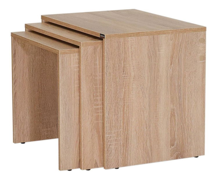 Set 3buc. măsuțe cafea Losuku 2 (stejar sonoma) 