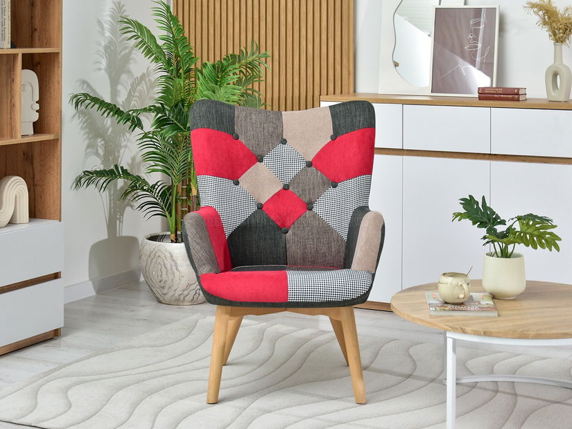 Fotel Nutri (patchwork + fekete)