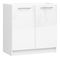 Donji kuhinjski ormarić Ozara 80 (bijela + bijeli sjaj)