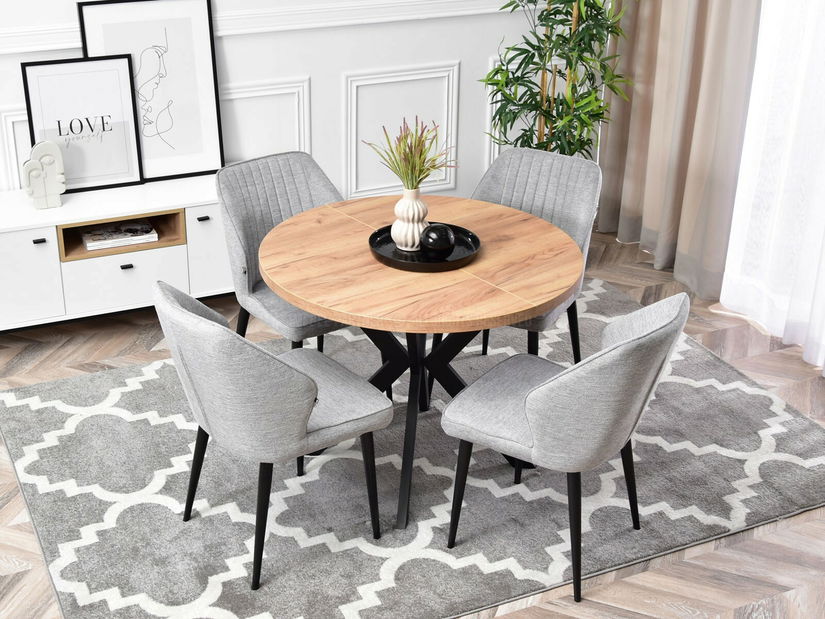 Stolička Greta K (sivá + čierna)