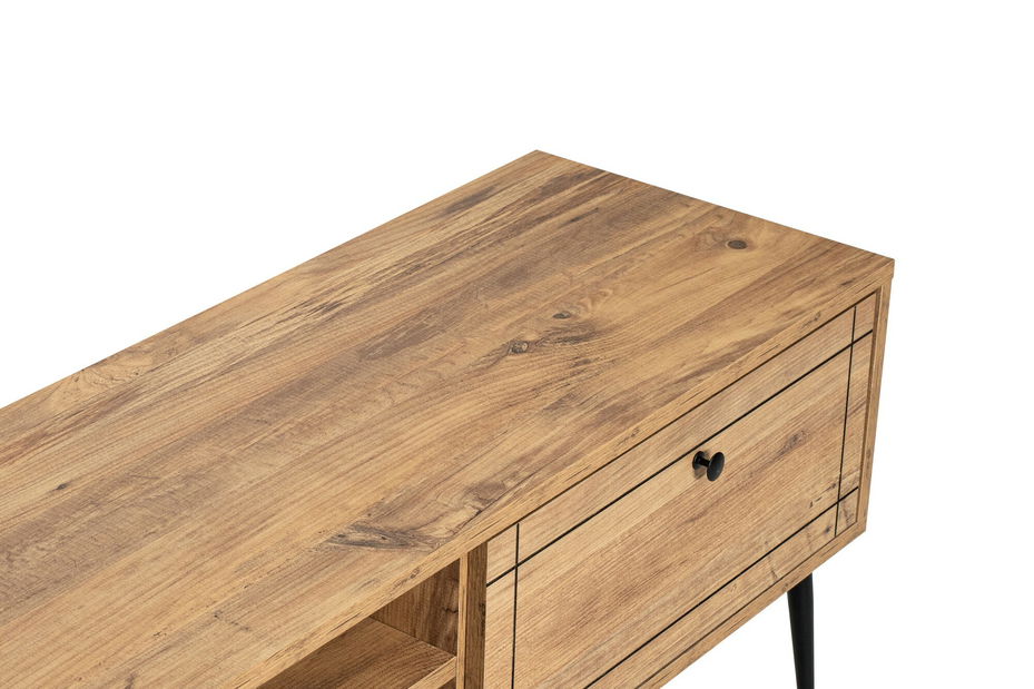 Masă TV/Dulap Broadway (Pin atlantic + Negru)